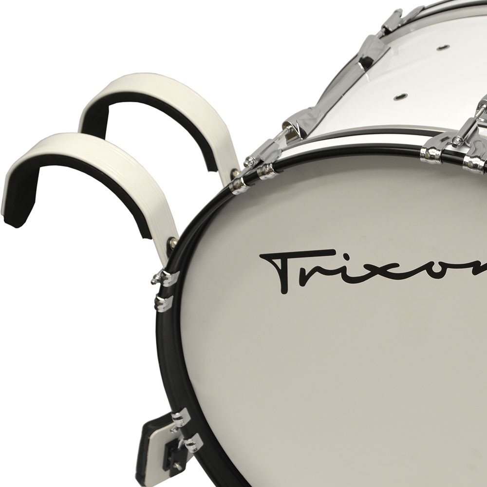 Trixon Pro Marching Bass Drum 18x14 white